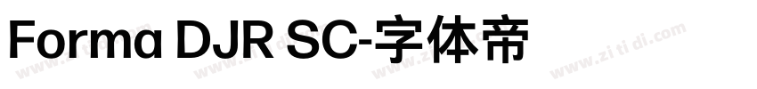 Forma DJR SC字体转换